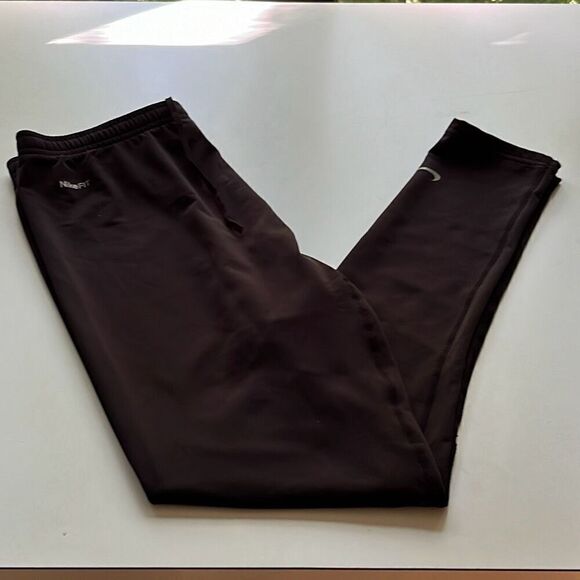 Nike FIT Dry Black Poly/Spandex Pants Large - Picture 1 of 10